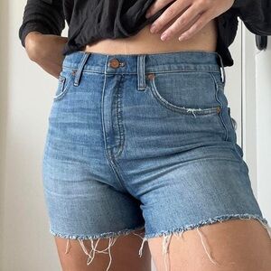 Madewell High Rise Denim Shorts